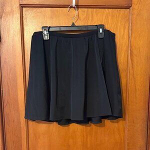 WORN ONCE | Torrid Swim Skirt with Shorts - Black